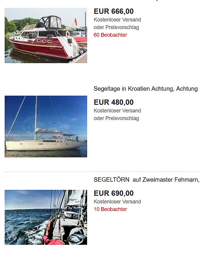 Yacht günstig chartern