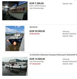 Sonstige Motorboote ersteigern oder günstig kaufen